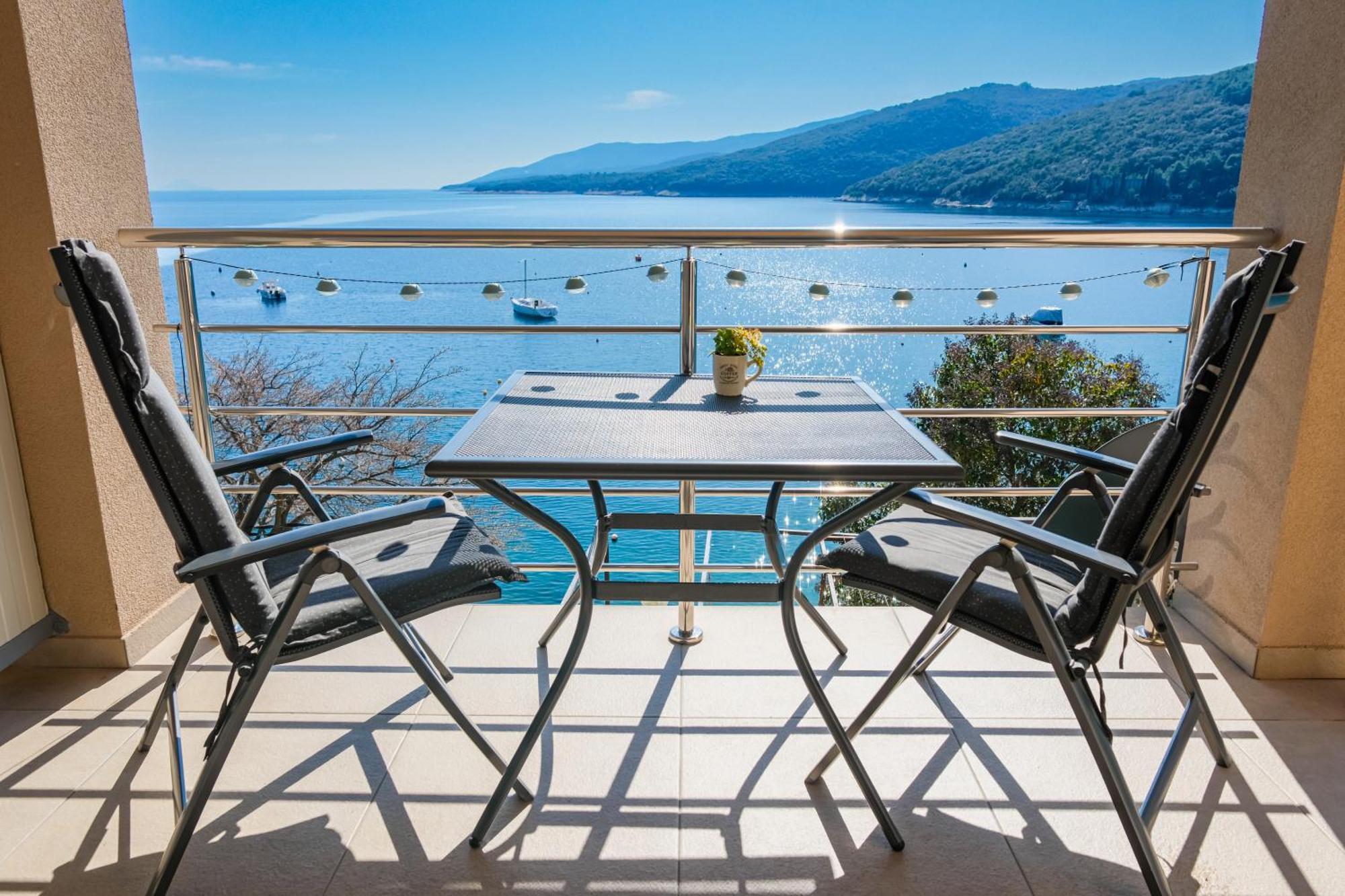 Above Promenade W Terrace & Parking Rabac